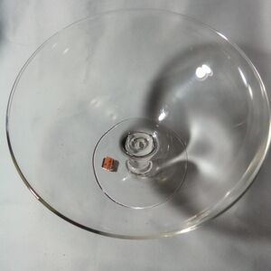 Authentic Hand-Blown Mexican Recycled Glass Pedestal Serving Bowl Tonalá Style